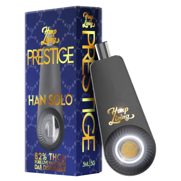 Hemp Living - PRESTIGE Dab Disposable - 0.5g THCA Pure Live Hash Rosin - Han Solo