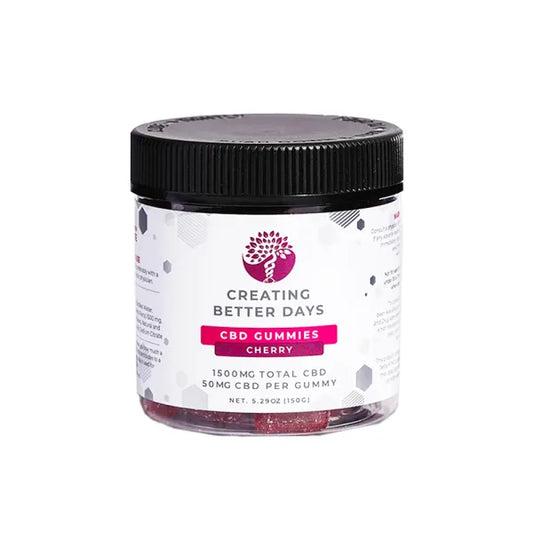 Creating Better Days - CBD Gummies - 1500mg - Cherry - 30ct