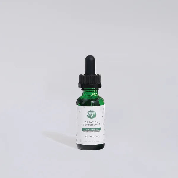 Creating Better Days - 30ml Full-Spectrum Sublingual Oil - 1250mg CBD