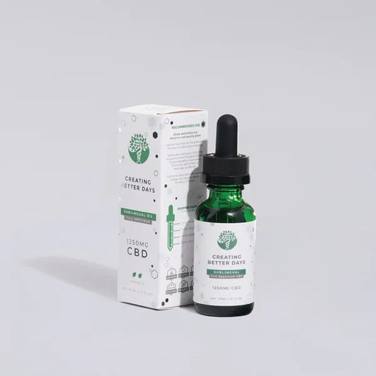 Creating Better Days - 30ml Full-Spectrum Sublingual Oil - 1250mg CBD