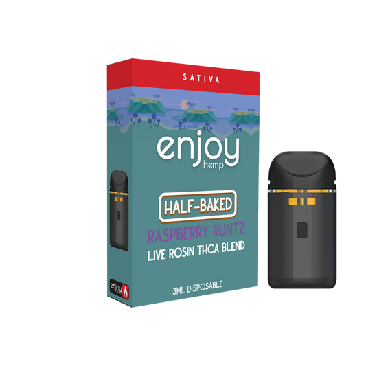 Enjoy Hemp - 3ml THCA Blend Disposable for Half-Baked - Raspberry Runtz (Sativa)