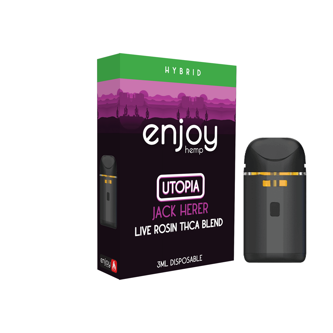 Enjoy Hemp - 3ml THCA Blend Disposable for Utopia - Jack Herer (Hybrid)