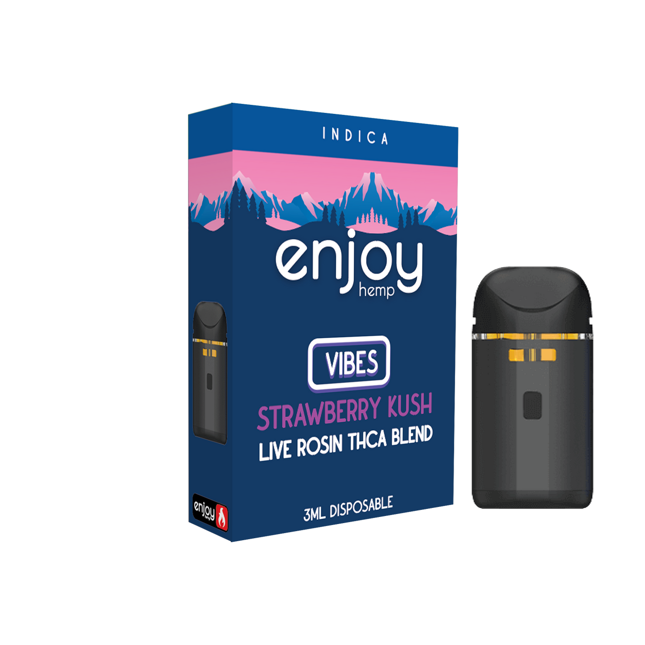 Enjoy Hemp - 3ml THCA Blend Disposable for Vibes - Strawberry Kush (Indica)