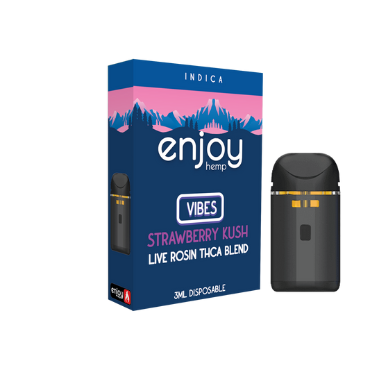 Enjoy Hemp - 3ml THCA Blend Disposable for Vibes - Strawberry Kush (Indica)